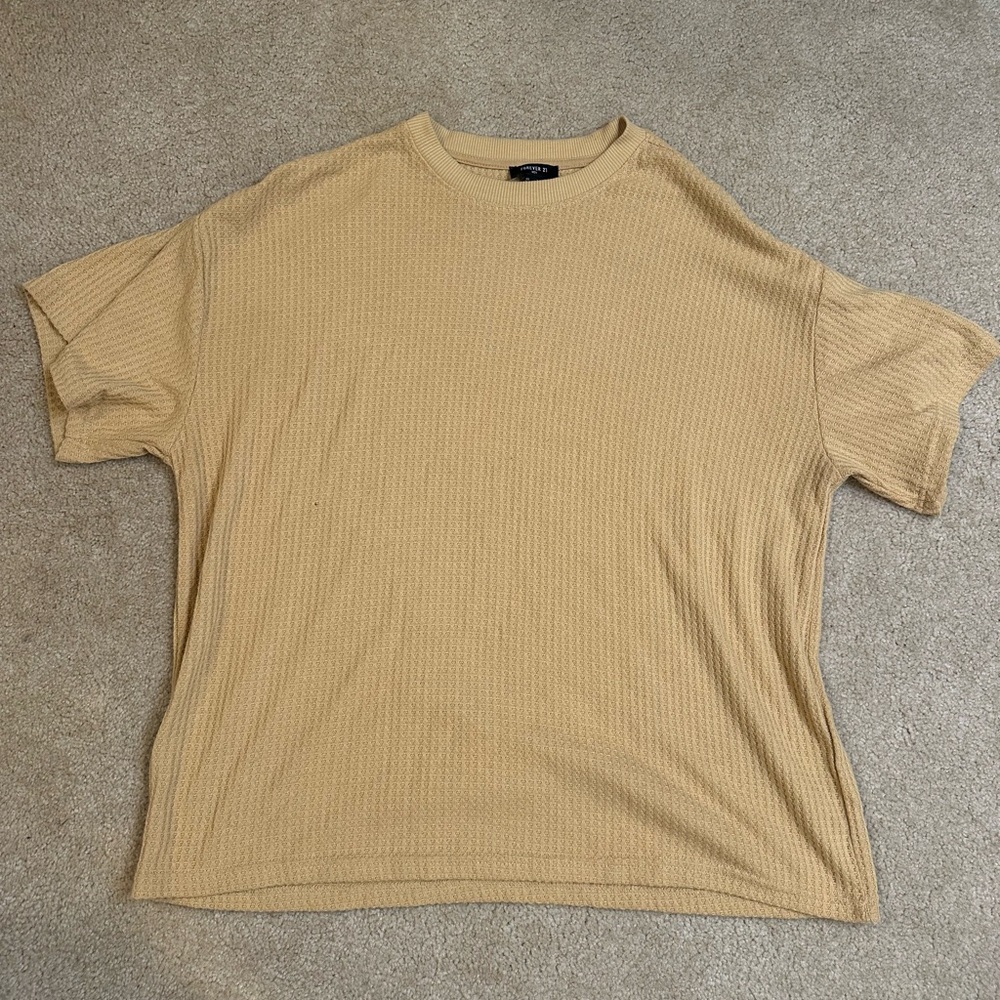 Forever 21 Tan Short Sleeve Tee